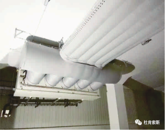 壹定发索斯柔性风管应用在冷库